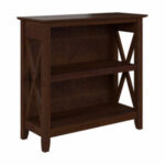 Bush Furniture Key West Small 2 Shelf Bookcase | Bing Cherry – LPS .