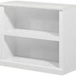 Amazon.com: OSP Designs Prado 2 Shelf Bookcase, White Laminate .