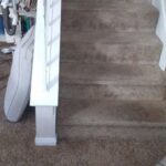 Ideas for how to attach a stair runner OVER carpeted stairs .