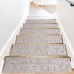 Scandinavian Stair Rug, Striped Stair Treads Carpet, Ultra Thin .
