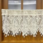 Amazon.com: Rustic Crochet Curtains Valance for Kitchen Cotton .