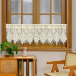 Amazon.com: Rustic Crochet Curtains Valance for Kitchen Cotton .