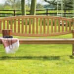 Winchester Teak Double Oval Garden Bench 4 Seater 1.8m | Sloane & So