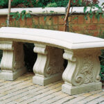Curved 60 inch Stone Garden Bench Seat | Haddonstone U