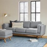 Timber Pebble Gray Fabric & Solid Wood Legs 3-Seater Sofa | Artic