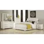 Wholesale high gloss white lacquer bedroom set For Different .