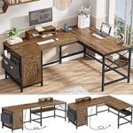 Amazon.com: SEDETA 63" L Shaped Desk, Convertible Long Home Office .