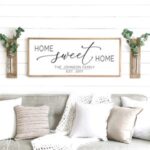Home Sweet Home Sign Wood Framed Sign Home Wall Decor Farmhouse .