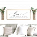 Home Sweet Home Sign Wood Framed Sign Home Wall Decor Farmhouse .