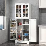 Amazon.com: TOLEAD 64" Tall Kitchen Pantry Storage Cabinet, Pantry .
