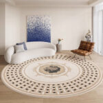 Contemporary Round Rugs, Bedroom Modern Round Rugs, Modern Rug .