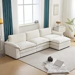 Amazon.com: Karl home Sectional Sofa Modern Deep 3-Seat Sofa Couch .