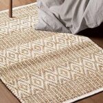 Amazon.com: Jute Cotton Handloom Rug 2x3 Feet Floor Mat 24x36 Inch .