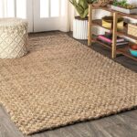 JONATHAN Y Natural 5 ft. x 8 ft. Estera Hand Woven Boucle Chunky .