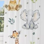 Amazon.com: Baby Safari Animals Baby Boy Room Curtain Nursery .