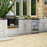 Outdoor Kitchen Signature Series 9 Piece Cabinet Set With Kamado .
