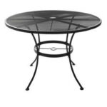Backyard Creations® Wrought Iron Round Dining Patio Table 42" W x .