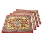 Amazon.com: Rug placemats, Set of 4, Oriental Carpet Style Table .