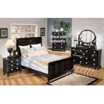 Amazon.com: 4pc Queen Size Bedroom Set with Silver Handles .