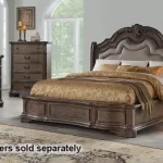 Tulsa Queen Size Bedroom Set - Light Brown | Home Furnitu