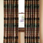 Skagit River Rustic Cabin Curtain Pair by Carstens | Paul's Home .