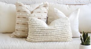Neutral Boho Pillow Set Beige Sofa Pillow Set White Mud Cloth .
