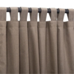 Sunbrella Outdoor Curtain With Tab Top - Cast Shale – The Patio Gala