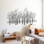 LuxenHome Metal Field of Trees Wall Art WHA947 - The Home Dep