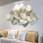 Amazon.com: thlabe Home Decor Metal Wall Art Leaves, Modern Large .