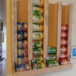 4 Row 36 Can Food Wall Storage Rack - Et
