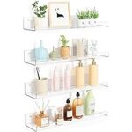 Amazon.com: upsimples 4 Pack Acrylic Shelves for Wall Storage, 15 .
