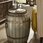 Amazon.com: IMAX Vineyard Wine Barrel Storage Table – Vintage .