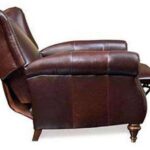 Chamberlain Leather Wingback Recliner Chair With Rolled Arms .