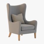 Wingback Chair 3D Models for Download | TurboSqu