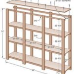 Garage shelves!!! Build the shelves from plywood, 2x4s and 2x2s .