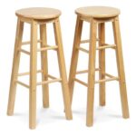 Pj Wood Classic Round-seat 29 Inch Tall Kitchen Counter Stools For .