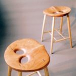 Wooden Stools - Owl Furniture - Stonington, ME, 046
