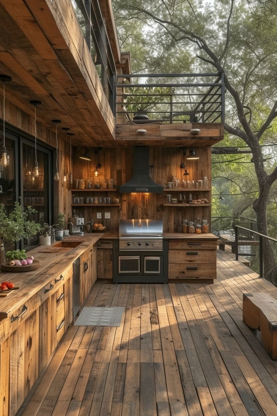 small outdoor kitchen ideas