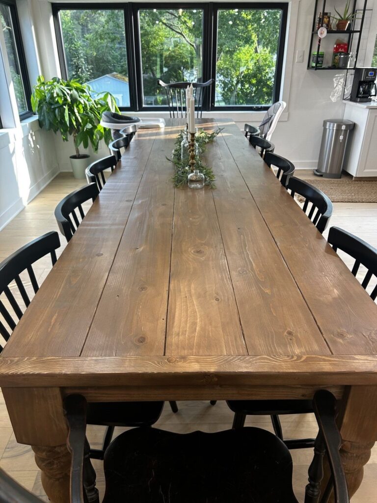 farmhouse kitchen table