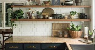 kitchen floating shelves