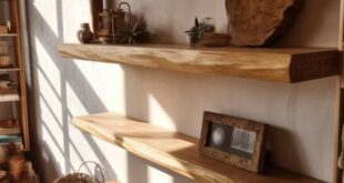 kitchen floating shelves