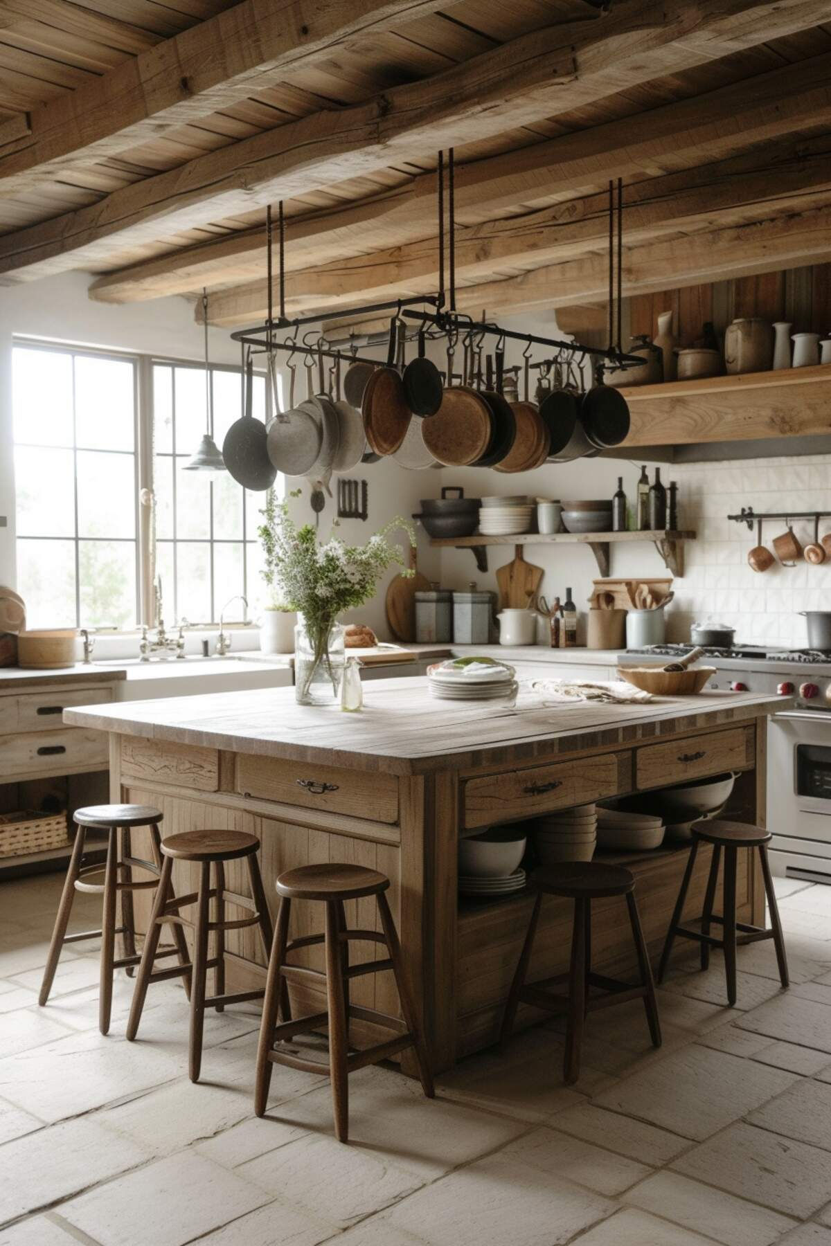 Charming Rustic Farmhouse Kitchen Ideas to Add Cozy Country Charm