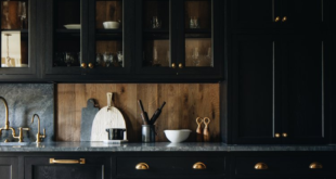 black kitchen cabinets