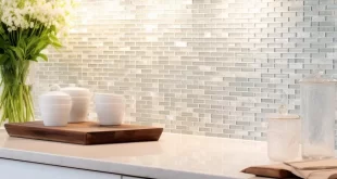 kitchen backsplash with white cabinets