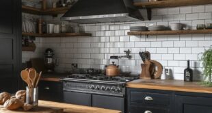 black kitchen cabinets