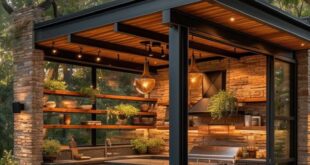 outdoor kitchen