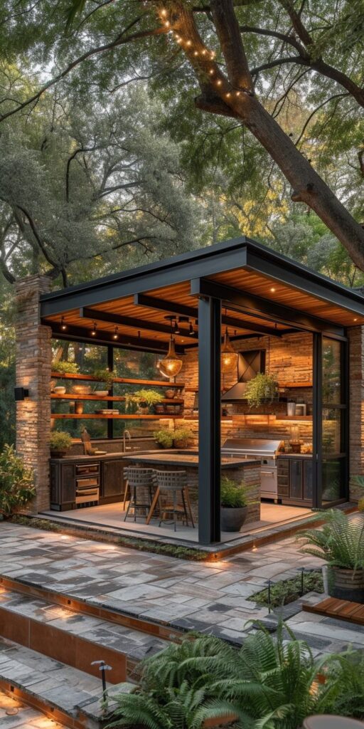 outdoor kitchen