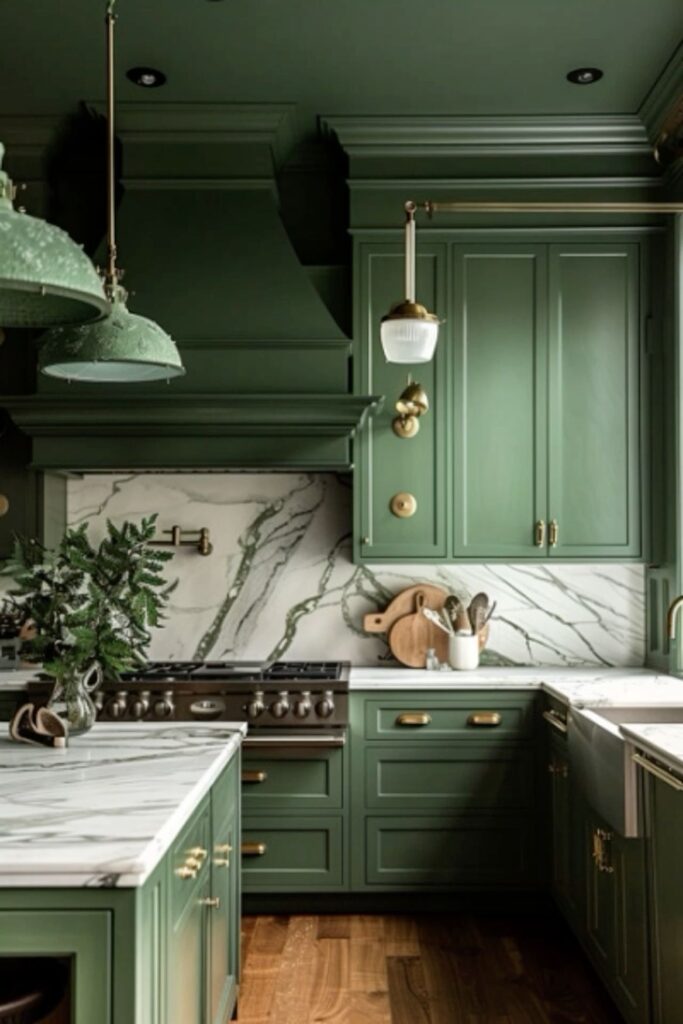 green kitchen