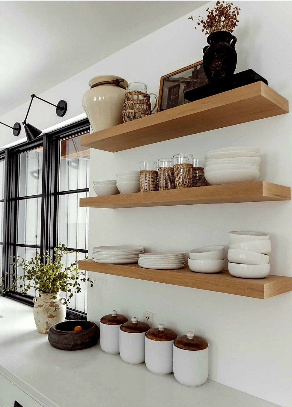 Effortless Elegance: Elevate Your Kitchen  with Floating Shelves