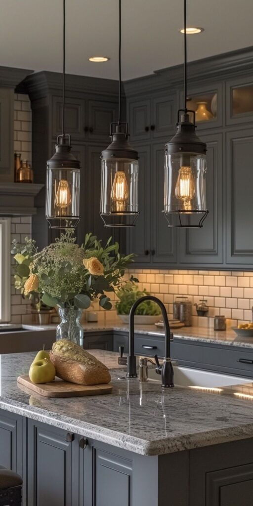 kitchen counter styling